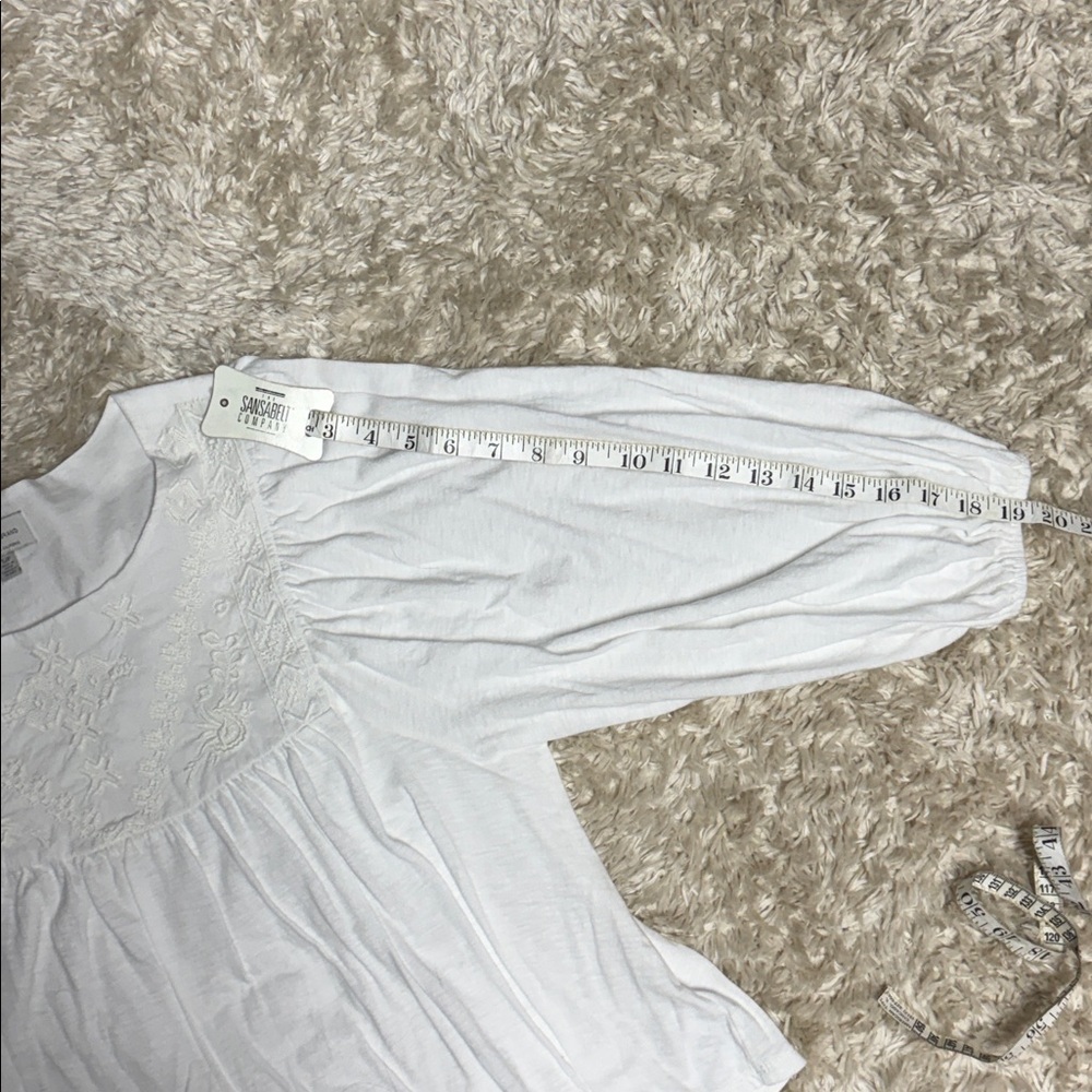 Lucky Brand Embroidered Cotton Top - Picture 8 of 8
